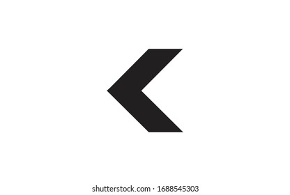 K KK or KKK Uppercase Letter Initial Logo Design Template Vector Illustration