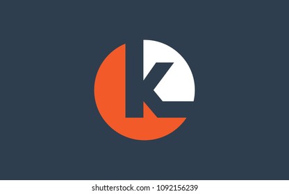 K KK Letter Initial Logo Design Template