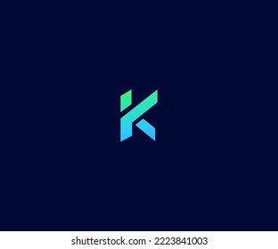 K, KL, Letra LK Modelo Vector Plantilla Resumen Símbolo Monograma. Usable para el deporte de negocios, la tecnología, la moda, el logotipo digital y creativo futuro