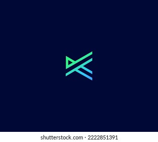 K, KT, TK Letter Logo Vector Template Abstract Monograma Symbol. Usable para el deporte de negocios, la tecnología, la moda, el logotipo digital y creativo futuro