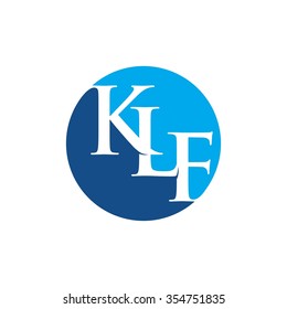 k, l, and f logo vector.