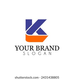 K and L vector logo best design
