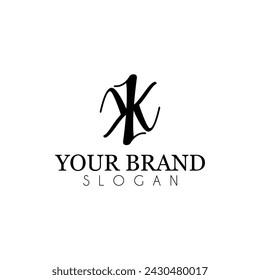 K Latter Logo Template vector Abstract Monogram Symbol