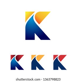 K Letter Abstract Cool Simple Business Logo Symbol