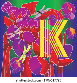 k letter alphabet with pictures for children