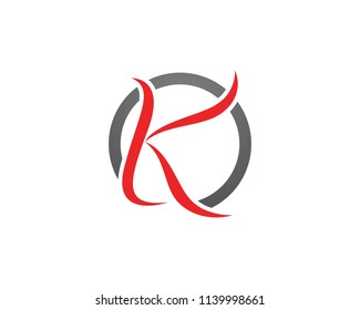 K Letter Arrow vector illustration icon Logo Template design