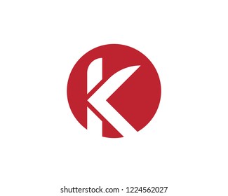 K Letter Arrow vector illustration icon Logo Template design
