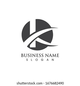 K letter business logo vector image