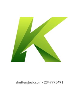 K letter colorful logo gradient vector