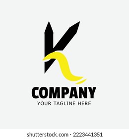 K letter company logo vector illustration