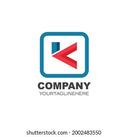 k Letter concept design icon  Vector Illustration template web