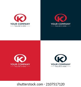 K Letter Creative Logo Design Template