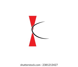 Design-Element für kreatives K-Brief-Logo