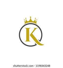 The Letter K With A Crown - Letter