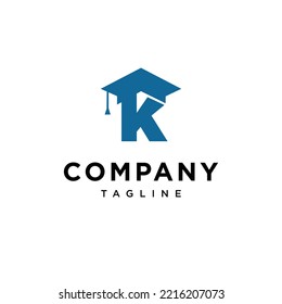 Plantilla vectorial de icono del logotipo de K Letter Education Vector.