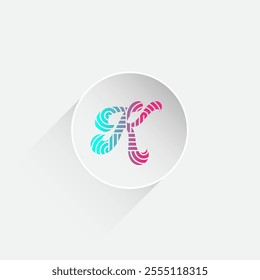 K letter fashion stylish and modern logo design. Featuring the letter 'K' with clean, sharp lines and geometric precision.
