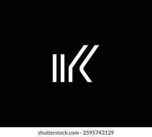 K letter financial simple clean logo design