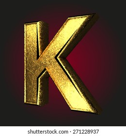 k letter of gold