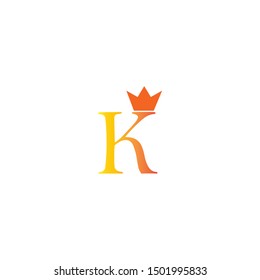 K letter with head king logo