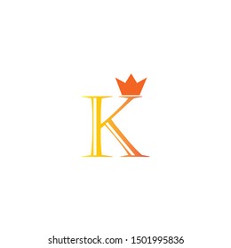 K letter with head king logo