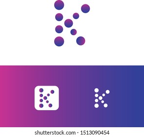 k letter or k icon design