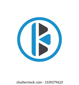 k letter icon logo vector illustration design 