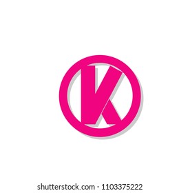 K letter icon logotype icon sign symbol illustration.creative flat modern retro design.isolated on white background.vector