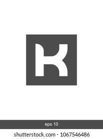 K Letter Icon Vector Logo Template