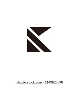 k letter icon vector logo