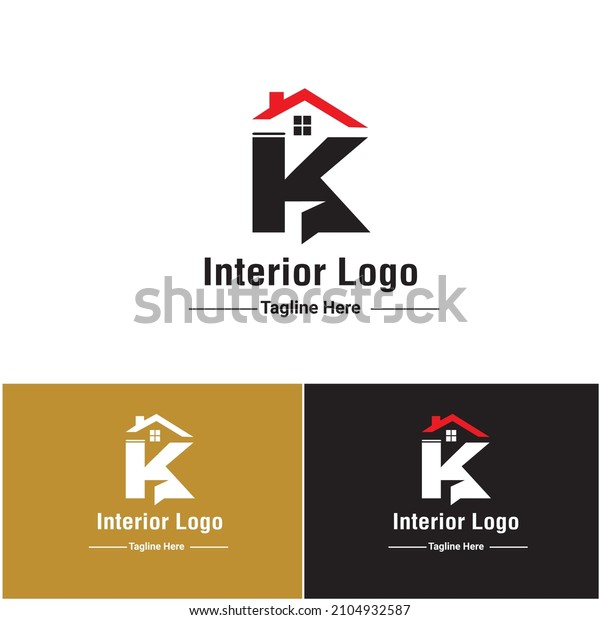 \
K Letter Iconic logo for Interior company, Trading, \
corporate business, construction company  for all kinds of digital\
print, banner, poster, flyer, magazine, Id card, Business card\
\
