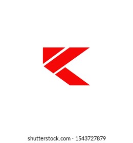 K letter initial icon logo design inspiration vector template