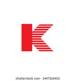 K letter initial logo design
