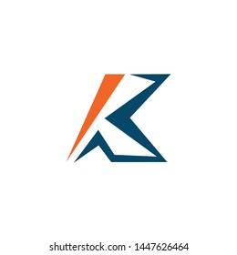 K letter initial logo design