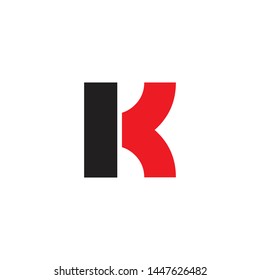 K letter initial logo design