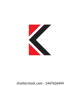 K letter initial logo design