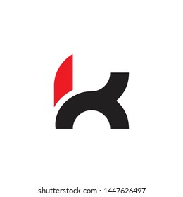 K letter initial logo design