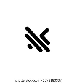 K Letter Initial Logo Design Template Vector Illustration