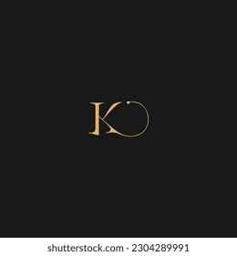 K Letter Initial Luxurious Logo Template. Premium K Logo Golden Concept. K Monogram Design.
