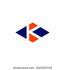 K letter initial vector logo design