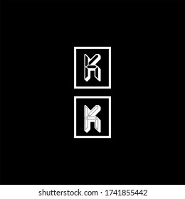 K letter logo abstract design