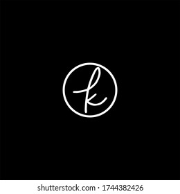 K letter logo abstract design
