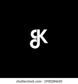 K letter logo abstract design on black color background. K alphabet