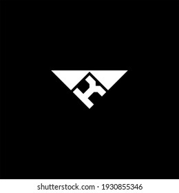 Diseño abstracto del logotipo de la letra K sobre fondo de color negro. alfabeto k
