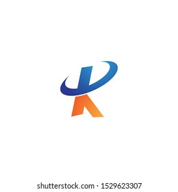 K Letter logo business template vector icon