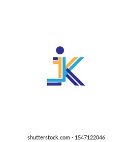 K Letter logo business template vector icon