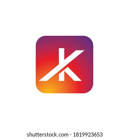 K Letter logo business template vector icon
