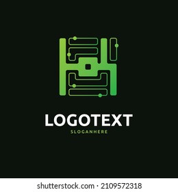 K-Brief-Logo, K-Circuit-Logo, Tech-Logo-Design