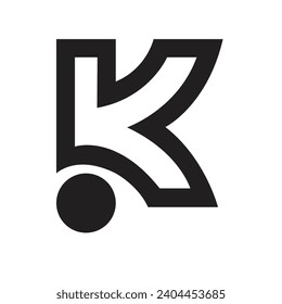 K Letter Logo concept. Abstract Initial Letter K Logo. K Letter Logo concept. k logo.
