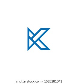 K Letter Logo concept. Creative Minimal emblem design template. Universal elegant icon. Premium business finance logotype. Graphic Alphabet Symbol for Corporate Business Identity. Vector element