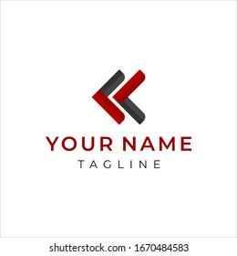 K Letter Logo concept. Creative Minimal emblem design template. Universal elegant icon. Premium business finance logotype. Graphic Alphabet Symbol for Corporate Business Identity. Vector element